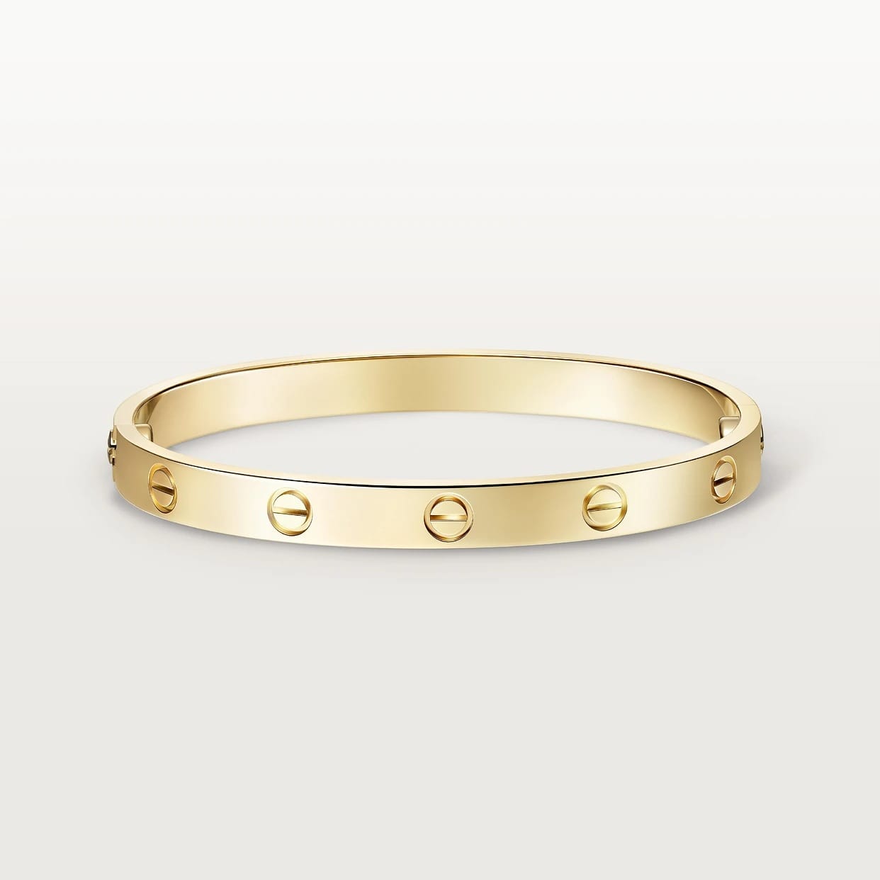 18K Gold Plated Screw Bangle