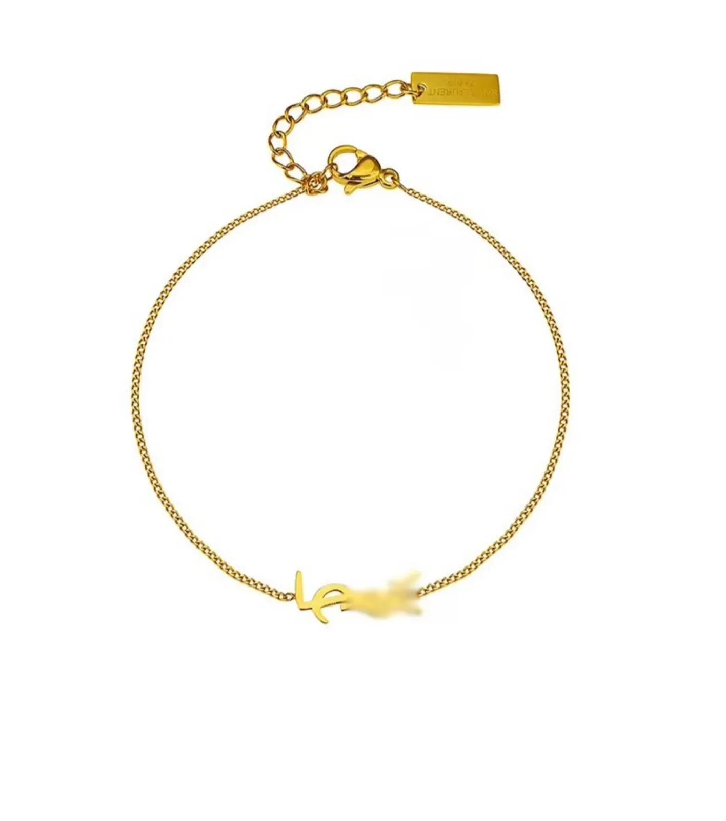 18K Gold Plated YSL Bracelet