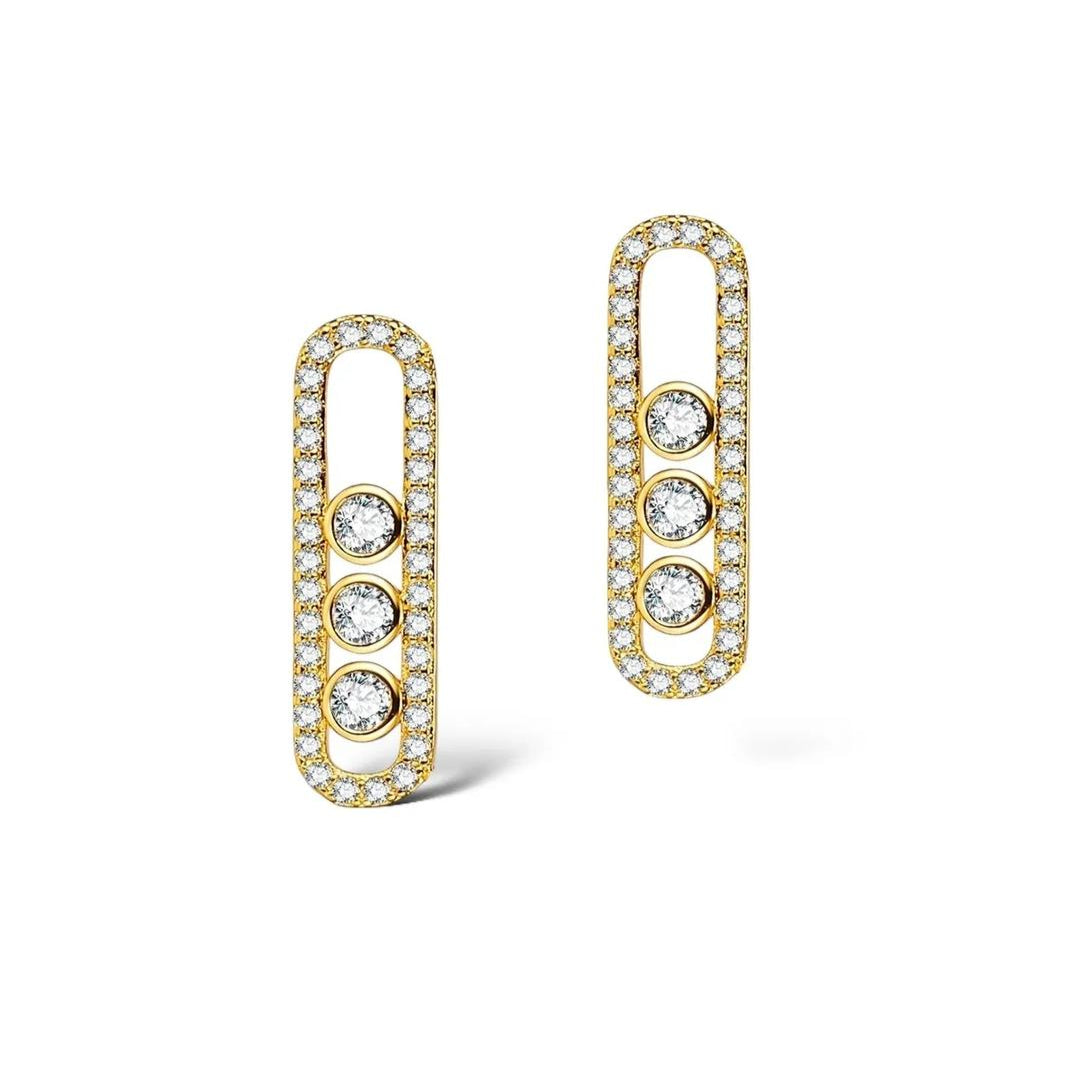18K Gold Plated Messika Earrings