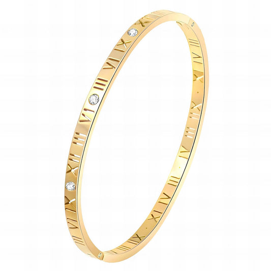 18K Gold Plated Romanian Bangle