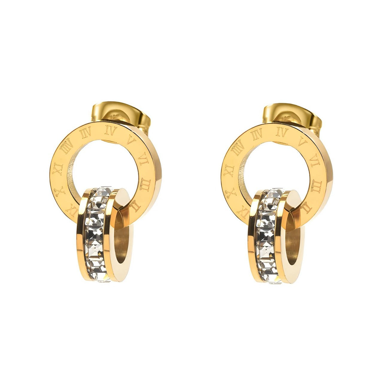 18K Gold Plated Romanian Earrings